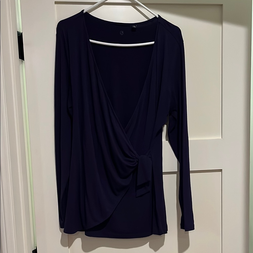 Purple Betabrand FauxWrap Top